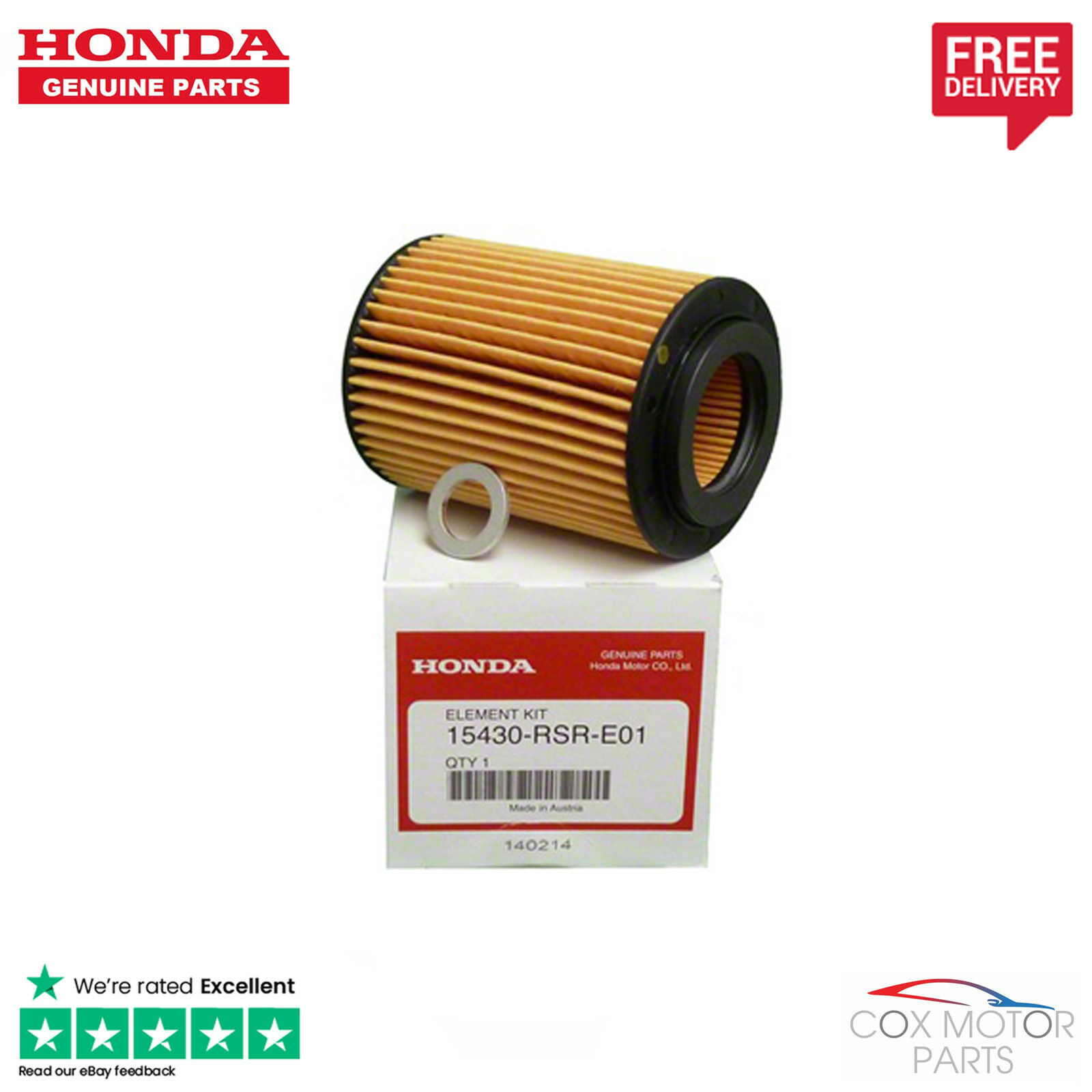 Genuine Honda Civic 2.2 Diesel Oil Filter 20122016 eBay