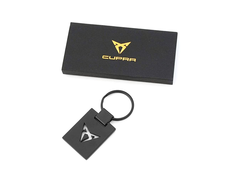 Genuine SEAT Cupra Keyring Black Anodised Metal Key Fob Leon Cupra R OEM  Gift